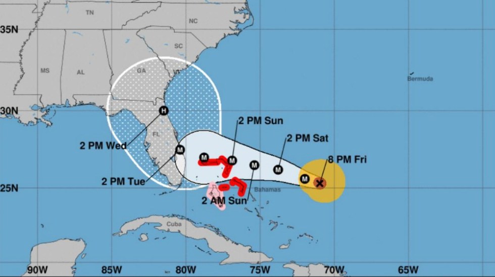 Huracán Dorian sube a categoría 4 en su camino hacia Florida