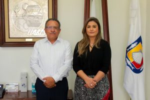 Se reúne rector de la UABCS con la diputada Daniela Rubio