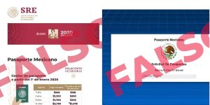 Alerta SRE sitio falso y cobro fraudulento de pasaportes